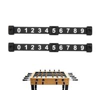 Compteur de score de table de football : marqueur de table manuel, jeu de marqueur de score en double pièce, affichage de numéros coulissant compact | Convient pour baby-foot, air hockey, palet, J