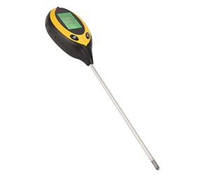 Compteur de Sol 4 en 1, Kit de Testeur de Sol avec Testeur de PH, Température, Humidité et Lumière du Sol, PH-mètre, Humidité, Test D'intensité de la Lumière du pour la