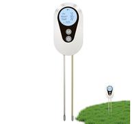 Compteur de sol, outil de jardinage 4 en 1 pour une mesure précise, mètre de sol portable avec lumière d'humidité, testeur de pH et lumière du soleil et affichage facile à lire, pour vergers, terres