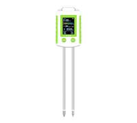 Compteur de sol portable avec double sondes | Outil professionnel d'analyse du sol pour détecter la teneur en eau et la lumière, la température, la croissance des plantes