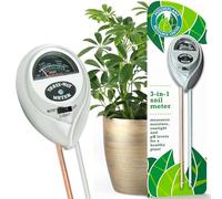 Compteur de Sol pour Plantes d'intérieur pour figues à Feuilles de Violon, pothos, Monstera, et Plus Encore - 3 en 1 pH/humidité/lumière du Soleil favorise la Croissance Robuste des Plantes et la