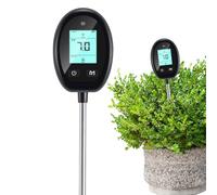 Compteur de Sol | Testeur de pH des pour humidimètre du Sol 6 en 1, pH-mètre numérique pour l'humidité du Sol, température de Croissance, indicateur de Test du Sol, Performance fiable
