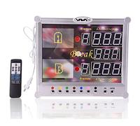 Compteur de tableau de bord électronique numérique Led Digital Snooker & Billard Table de billard Tableau de bord 0-199 Scores Tableau de bord avec télécommande Intérieur Comptage Score Keeper A