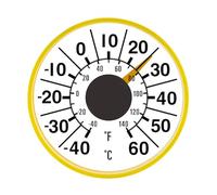 Compteur de température à coller pour surfaces en verre résistant aux intempéries Thermographe mural Idéal pour la maison ou le travail Mesure de la température extérieure