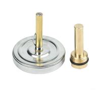 Compteur de température bimétallique de 63 mm avec raccord fileté 1/2" pour une utilisation dans les applications liquides et gaz, y compris les systèmes de chauffage et de cuisson