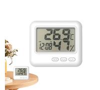 Compteur de température et d'humidité, thermo-hygromètre électronique | Jauge électronique de température et d'humidité, grand écran LCD pour voiture, chambre, salle