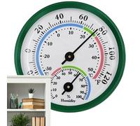 Compteur De Température Intérieure - Conception Avec Pointeur Analogique 5,8x5,1x1,3 Cm, Instrument De Mesure Humidité Non Requis Par La Batterie, Indicateur Compact Pour La Du Climat