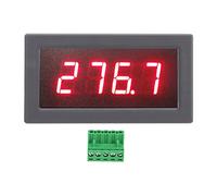 Compteur de Température Numérique, Compteur de Surveillance de Température Industrielle 12 V, Thermomètre à Affichage LED Haute et Basse Température de -199,9 °C à 600 °C