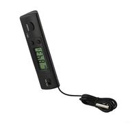 Compteur de température numérique LCD avec sonde filaire pour réfrigérateur congélateur intérieur extérieur plage de -50 °C à 70 °C Grand écran clair Noir