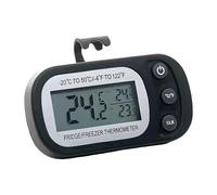 Compteur De Température Pour Réfrigérateur - Thermomètre Numérique ABS Grand Écran LCD | Jauge De Température Étanche Pour Réfrigérateur Et Congélateur Avec Support Arrière Magnétique |