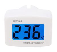 Compteur de Tension Ca NuméRique Panneau de Testeur de VoltmèTre d'éNergie Domestique DM55-1 Prise de Courant Prise Ue AC80-300V