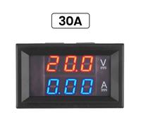 Compteur De Tension Et De Courant À Affichage Numérique Pour Touristes,Shunt Intégré Avec Réglage Fin,50a,30a,20a,Dc,12v,24v,48v,60v,72v,4.5-30v,7-100v - Type 4.5-30v 30a Blue