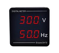 Compteur de tension et de fréquence double affichage numérique AC50-500V 10-99.9HZ de voltmètre numérique de haute précision