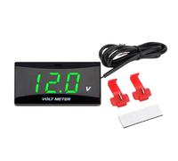 Compteur De Tension | Indicateur Testeur Affichage LCD 0-20V - Voltmètre Numérique Batterie Pour Véhicules - Pour Usage Marine Bateau Voiture Véhicule Automobile Moto Camion Quad Sedan Pickup SUV Cru