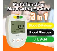 Compteur de test de glucose et de cétone, acide urique, remplacement de la bandelette de test, compteur non inclus Uric Acid Strips 50