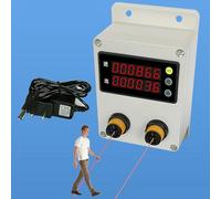 Compteur De Trafic Client Smart Store, Compteur De Personnes Au Détail Avec Capteur Et Réflecteur, Comptage 0-99999 Et Statistiques Bidirectionnelles, Facile À Installer, Pour Magasin De Détail