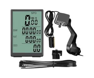 Compteur de vélo compteur de vélo 7,8 x 5,1 x 1,8 cm | Ordinateur de vélo avec câble précis pour entraînement sur route, sport