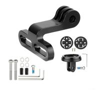 Compteur de vélo en alliage d'aluminium, tige de montage avec éclairage avant, support pour Garmin, pour BRYTON pour WAHOO GPS Accessoires de cyclisme Noir