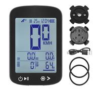 Compteur de vélo GPS sans Fil, Affichage Haute clarté, positionnement 5 étoiles, GPS BeiDou GLONASS Galileo QZSS, Compteur kilométrique Rechargeable, Compteur de Vitesse pour