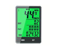 Compteur de Vélo Grand Écran Sans Fil, Compteur de Vitesse Étanche, Odomètre, Chronomètre de Cyclisme avec Écran LCD