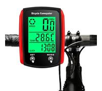 Compteur de Vélo, IP54 Étanche Ordinateur de Vélo Odomètre 19 Fonctions avec écran Rétroéclairé LED Contrôle Tactile Démarrage/Arrêt Automatique Compteur de Vitesse Velo et Compteur pour Débutants