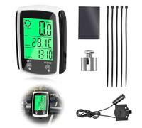 Compteur de Vélo IP65 Étanche Ordinateur de Vélo Odomètre 19 Fonctions écran Rétroéclairé LED Tactile Démarrage/Arrêt Automatique Compteur de Vitesse Kilométrique Velo Compteur de Kilomètres VTT