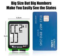 Compteur De Vélo Sans Fil Étanche, Ordinateur De Fabrication De Bicyclette, Odomètre De Vitesse Pour Vtt West Biking