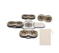 Compteur de Vie JDR Compact et Durable, Accessoire Incontournable pour Jeux de Role RPG, Univers Fantasy (Gravure Dragons) (4 compteurs gravés magnétiques + Support et Pochette)