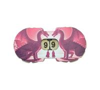 Compteur de Vie JDR en Bois - Tracker HP 0-99, Design Dragons Rouges, Fait Main en France