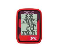 Compteur de vitesse CycloSport Protos 205 sans fil rouge