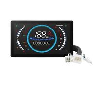 Compteur de Vitesse de Moto Compteur De Vitesse Numérique Universel pour Moto, Tachymètre, Double Odomètre, Tableau Bord