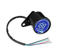 Compteur de Vitesse de Moto, Keenso Odomètre Tachymètre 66mm Universel Digital LED Compte Compteur Kilométrique Indicateur de Vitesse Noir