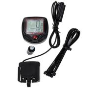 Compteur de Vitesse de Vélo en Abs Rouge, Portable, Professionnel | Installation Facile, Étanche, Mesure du Temps, Pile Bouton Incluse, pour Vélo Électrique et Compétition