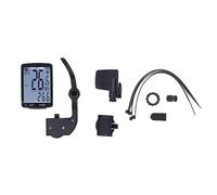 Compteur de Vitesse de vélo, Ordinateur de vélo étanche sans Fil avec écran LCD rétroéclairé de 2,8 Pouces, 20 Fonctions pour Les Amateurs de Cyclisme, Noir avec lumière Blanche