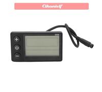 Compteur de vitesse de vélo, panneau de commande de compteur d'affichage ABS LCD-S866 avec connecteur à 6 broches pour la