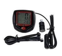 Compteur de Vitesse de Vélo Portable pour VTT, Compact et Léger | Plastique ABS, Montage Discret, pour Roues de Bicyclette, Rouge ou Noir, Pile Bouton Incluse