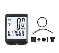 Compteur de vitesse de vélo sans fil avec grand rétroéclairage LCD, compteur kilométrique étanche pour vélo de montagne, distance de vitesse, heure, allumage automatique (sans fil)