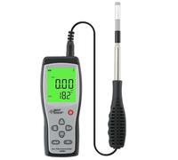 Compteur de vitesse du débit d'air portable, anémomètre thermique numérique extérieur, grand écran LCD, vitesse du vent 0~30 m/s, for hottes à flux, salles blanches, vitesse de l'air