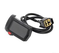 Compteur de vitesse électrique en ABS pour vélo tout-terrain Surron pour Light Bee X/S, lectures en temps réel, design tout-terrain robuste, facile à installer, interface claire, noir