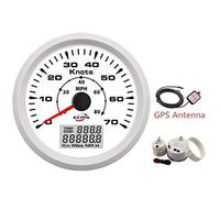 Compteur de vitesse GPS 85mm 0-70Knots 0-80MPH avec l'affichage d'affichage à cristaux liquides for l'odomètre marin bateau Pour laboratoire(F)