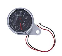 Compteur de Vitesse, Keenso Tachymètre Compteur Kilométrique Universel Jauges de Vitesse Double Couleur avec Lumière LED km/h pour Moto