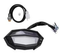 Compteur De Vitesse LCD Pour Moto Tachymètre Accessoires D'instruments Numériques Pour Z1000 BLNETU(Black With Sensor)