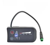 Compteur de vitesse LED pour vélo électrique 24 V-48 V avec 5 broches | Compteur de puissance LED pour vélo électrique 24 V-48 V, écran ABS étanche avec connecteur 5 broches