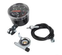 Compteur de vitesse mécanique pour roues de 66 à 73,6 cm, compteur de kilométrage en alliage d'aluminium avec échelle transparente pour vélo de montagne et de route