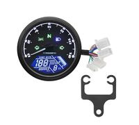 Compteur De Vitesse Moto 12V, Tachymètre, Carburant, Jauge Multifonction Pour Café Racer Pour 1 À 4 Cylindres Odometer(With bracket)