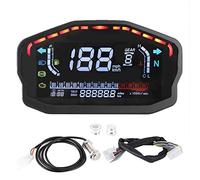 Compteur de vitesse numérique équipé d'instruments LCD LED, horloge réglable, compteur kilométrique, tachymètre de moto, instrument de remise en état MPH adapté pour