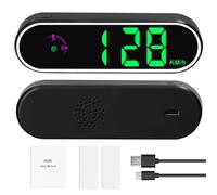 Compteur de vitesse numérique GPS avec affichage LED coloré, fonction horloge et boussole, alarme de vitesse pour voiture, camion, SUV, camping-car