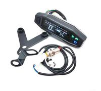 Compteur de vitesse numérique LCD pour moto, tachymètre, compteur kilométrique, multifonction, témoin lumineux 12 V CC étanche avec capteur