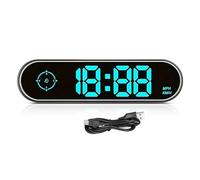 Compteur de vitesse numérique pour voiture, compteur de vitesse coloré, HUD, GPS, compteur de vitesse numérique MPH avec Drection et voyage, câble USB, Plug & Play, compteur de vitesse GPS pour toutes