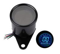 Compteur de vitesse numérique universel pour moto, compteur de vitesse numérique LED, tachymètre, jauge de vitesse, niveau d'huile, voltmètre avec veilleuse pour la plupart des